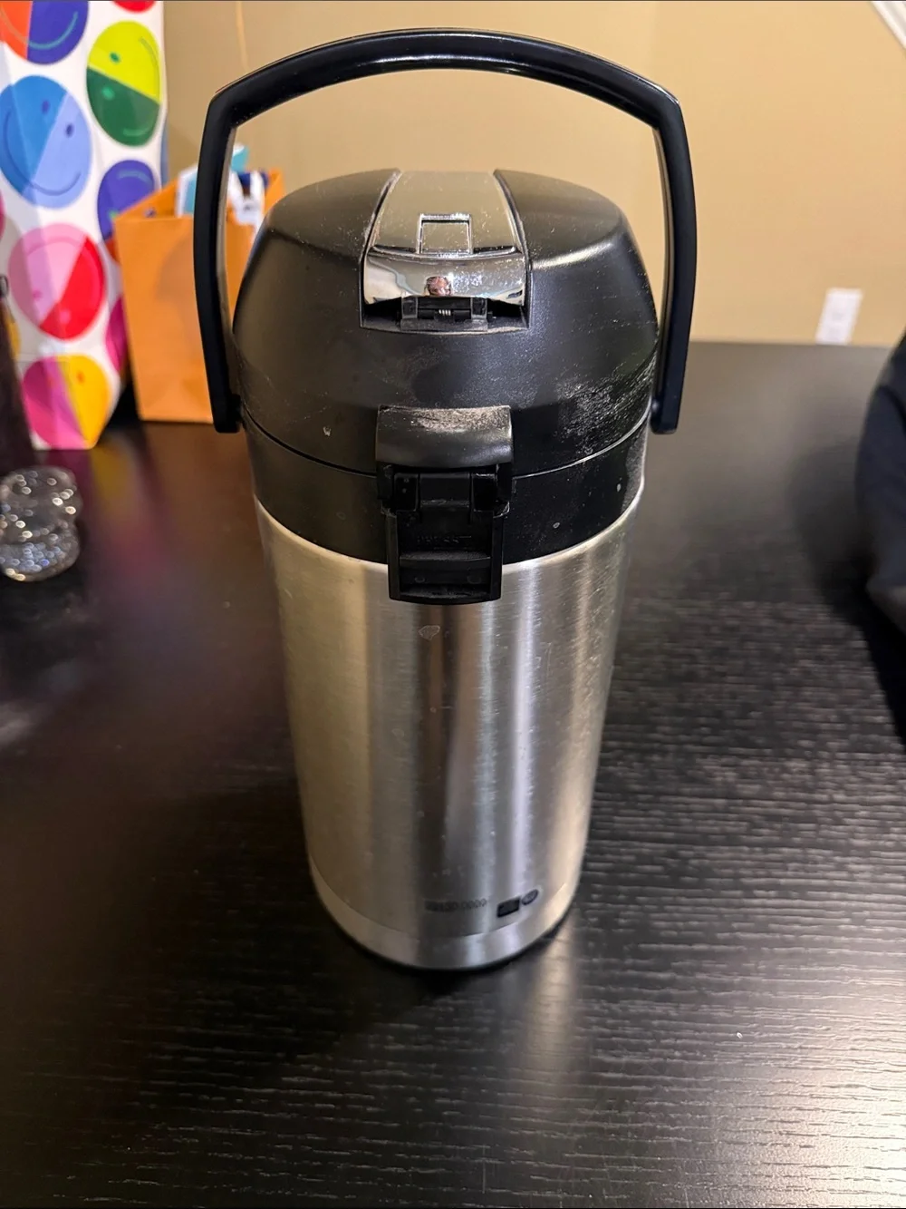 BUNN Stainless Steel Airpot Coffee Dispenser - Silver & Black